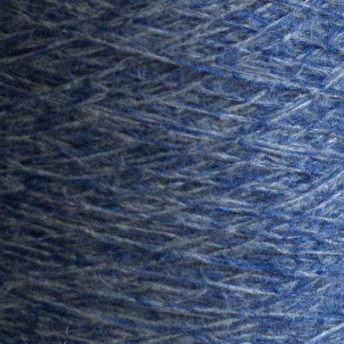 100% RECYCLED SILK YARN - BLU MÉLANGE