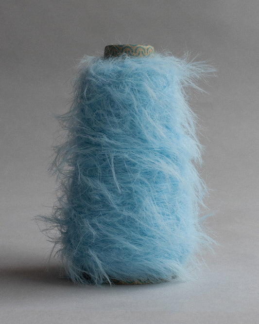 FAUX FUR YARN - SKY BLUE