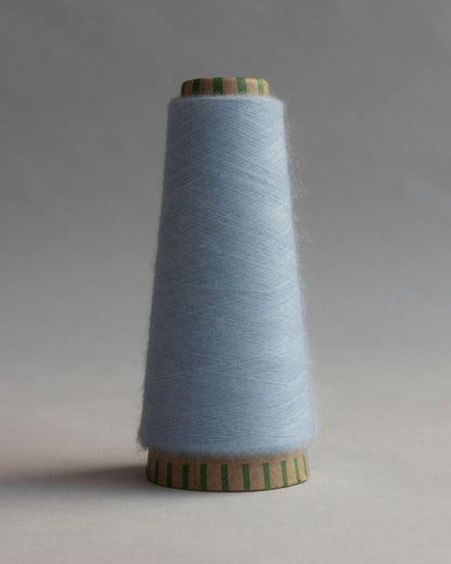 BRUSHED CASHMERE WOOL YARN - CLOUD