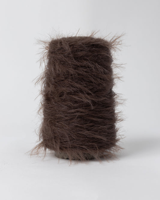 FAUX FUR YARN - CHOCOLATE