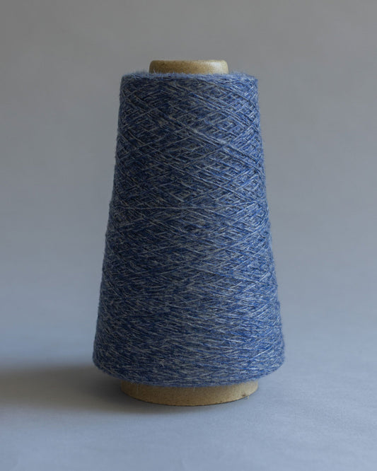 100% RECYCLED SILK YARN - BLU MÉLANGE